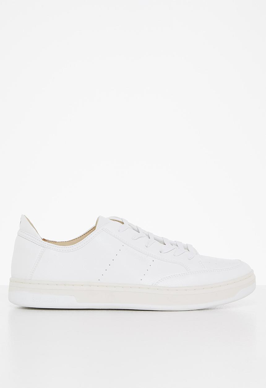 Superdry. - Vegan basket sport low trainer - white
