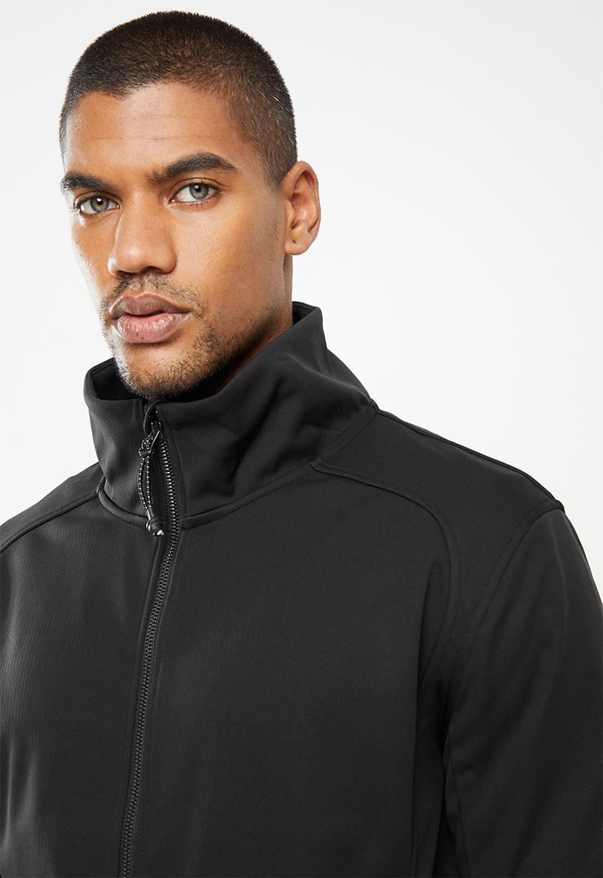 Superdry. - Bonded soft shell jacket - black