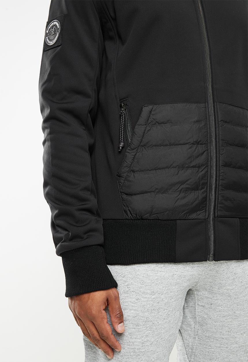 Superdry. - Bonded soft shell jacket - black