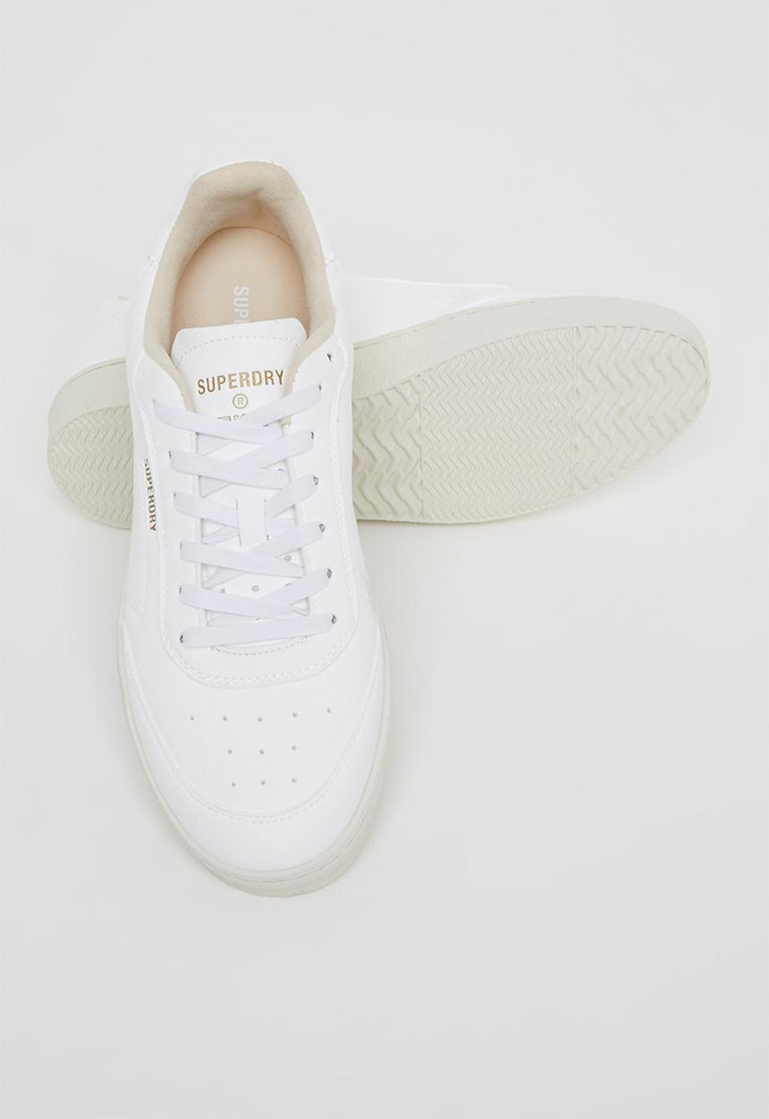 Superdry. - Vegan retro ov sleek trainer - white
