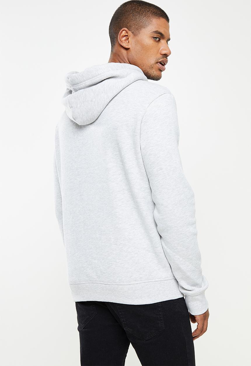 Superdry. - Vintage logo emb hood - glacier grey marl