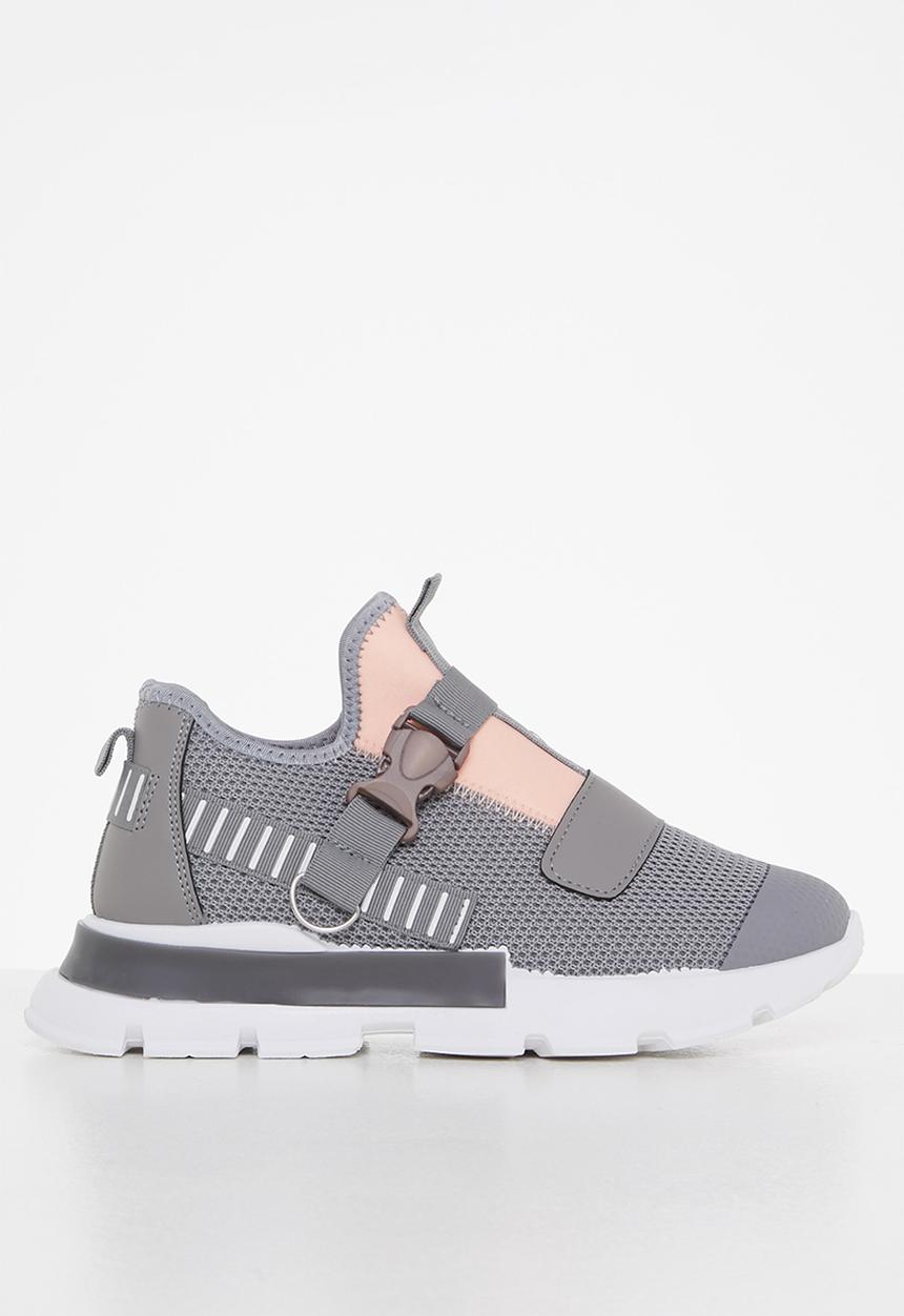 Tom Tom - Chunky knit lace up sneaker - grey