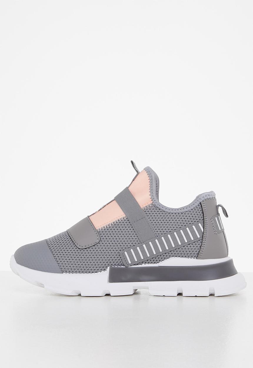 Tom Tom - Chunky knit lace up sneaker - grey