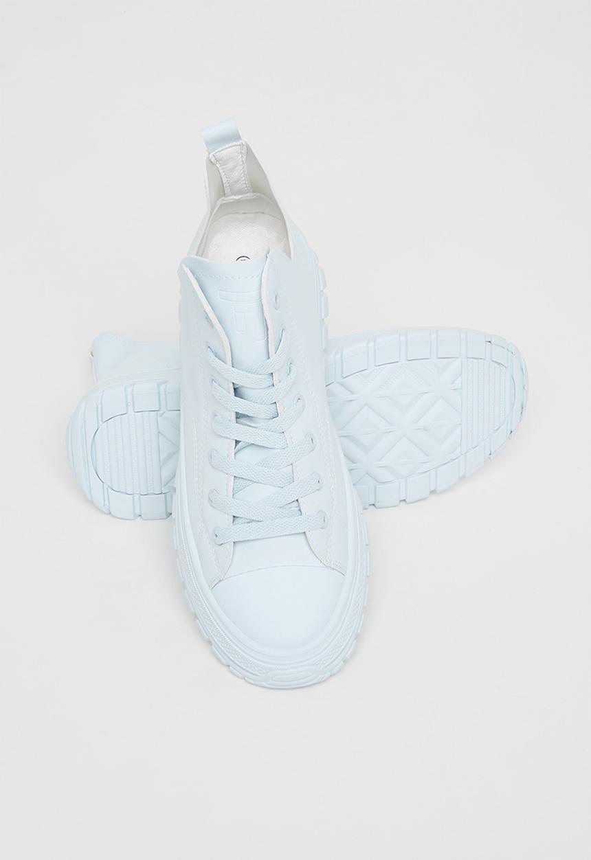 Tom Tom - Chunky lace-up ankle boot - baby blue