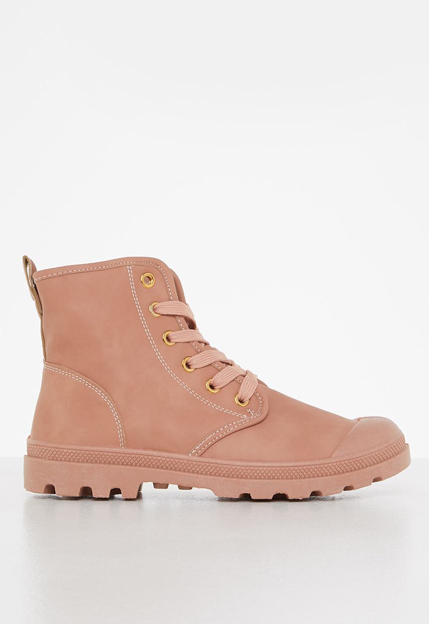 Tom Tom - Chunky lace-up ankle boot - mink mono