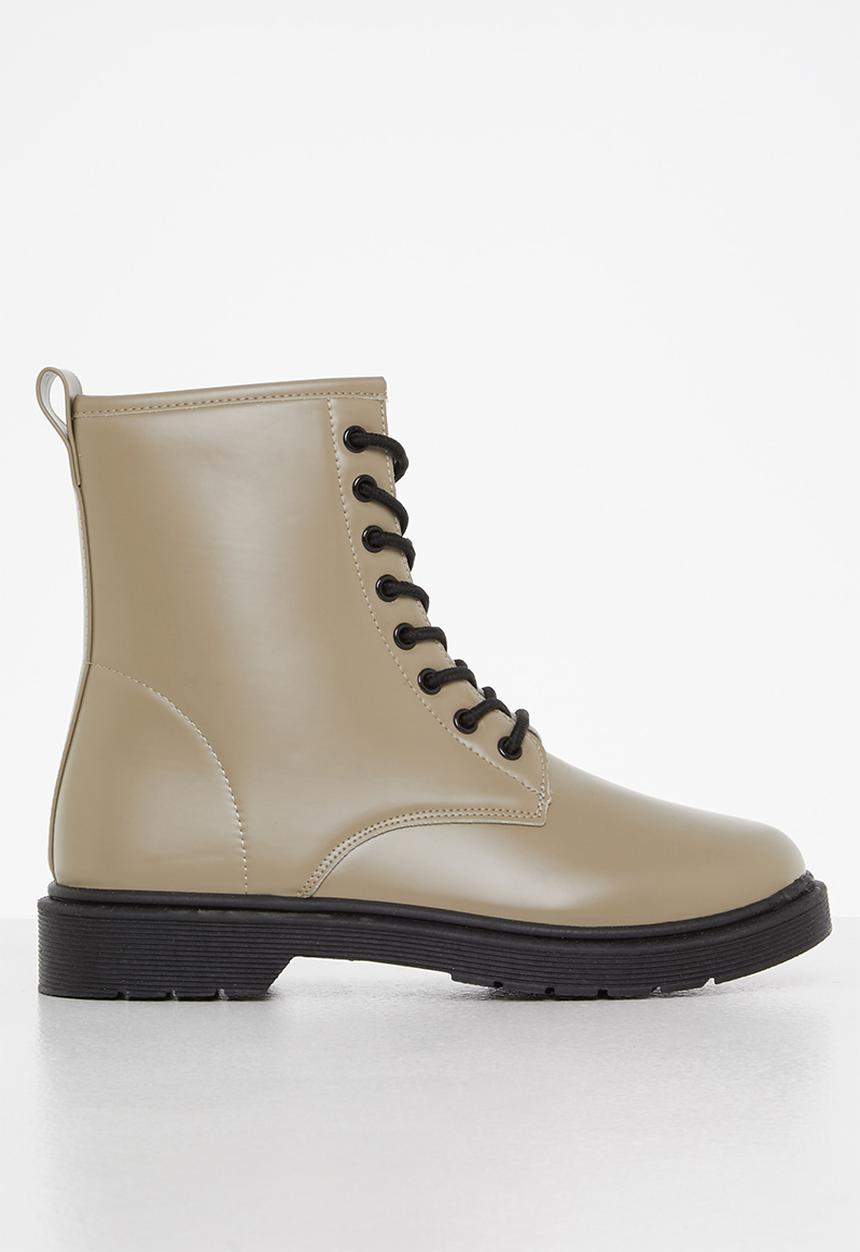 Tom Tom - Chunky lace-up boot - taupe