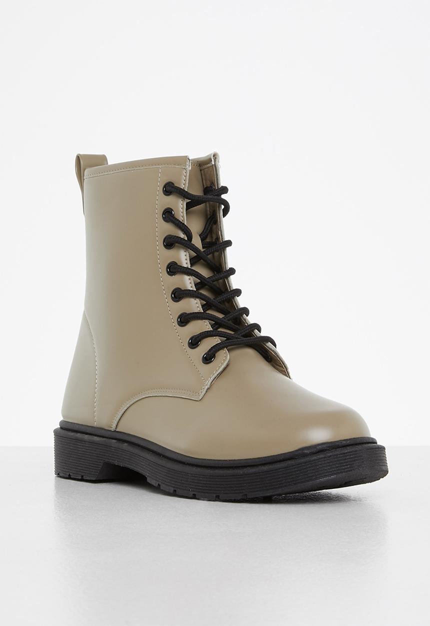 Tom Tom - Chunky lace-up boot - taupe