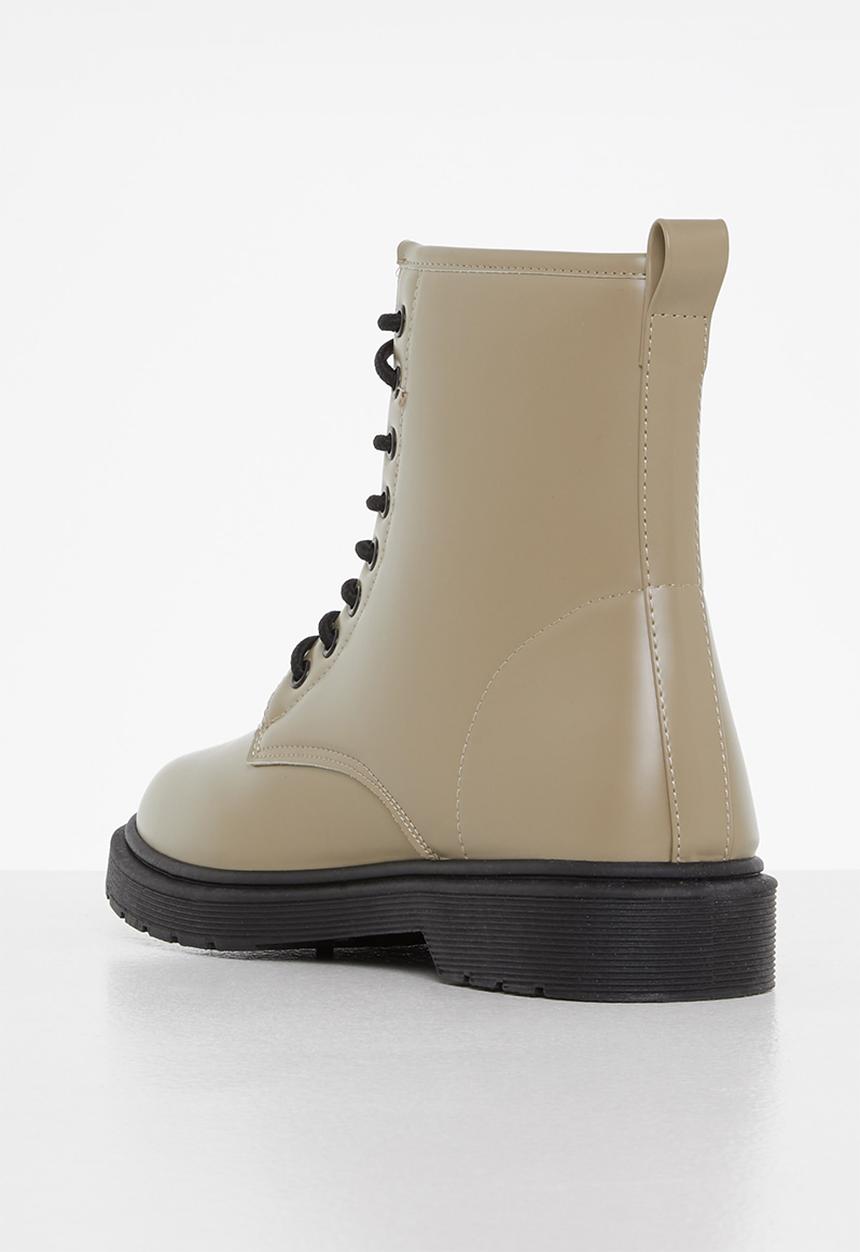 Tom Tom - Chunky lace-up boot - taupe