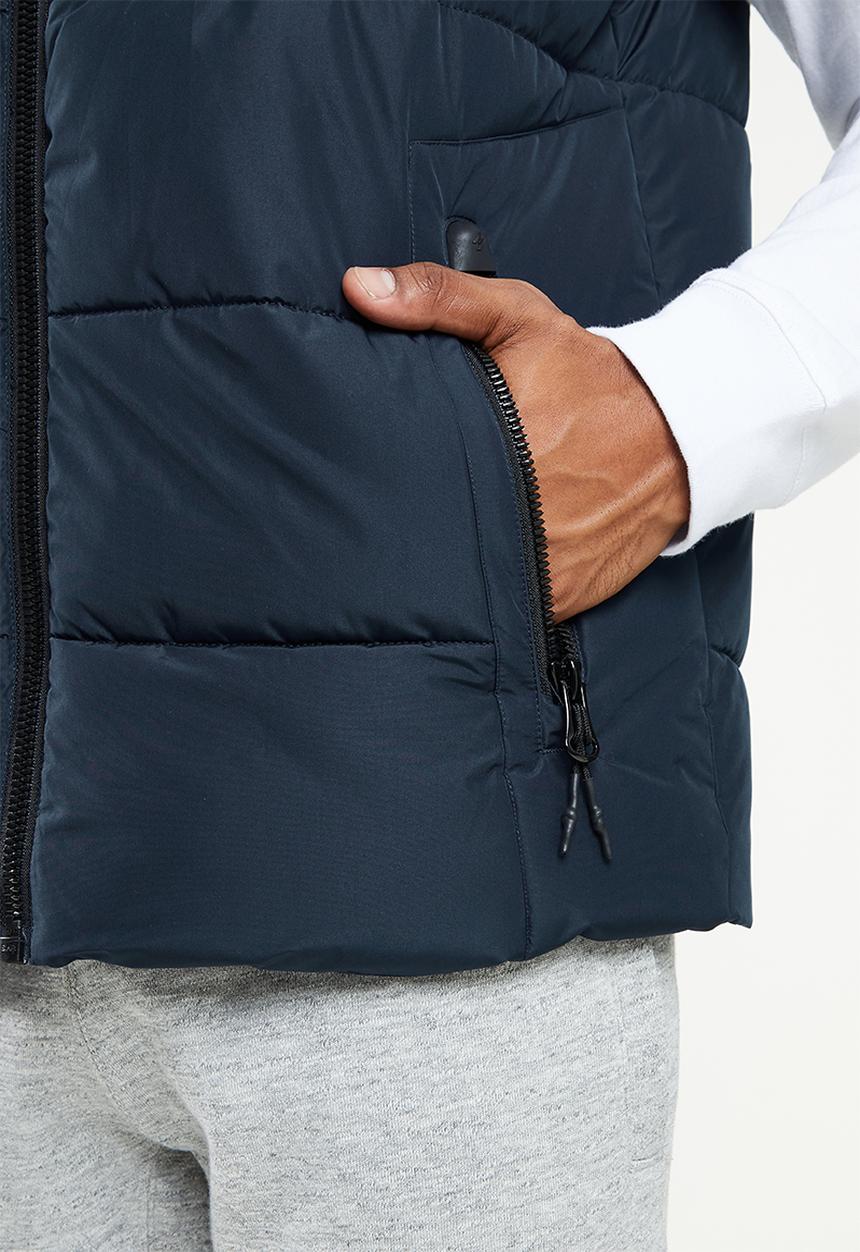 Superdry. - Sports puffer gilet - deep navy