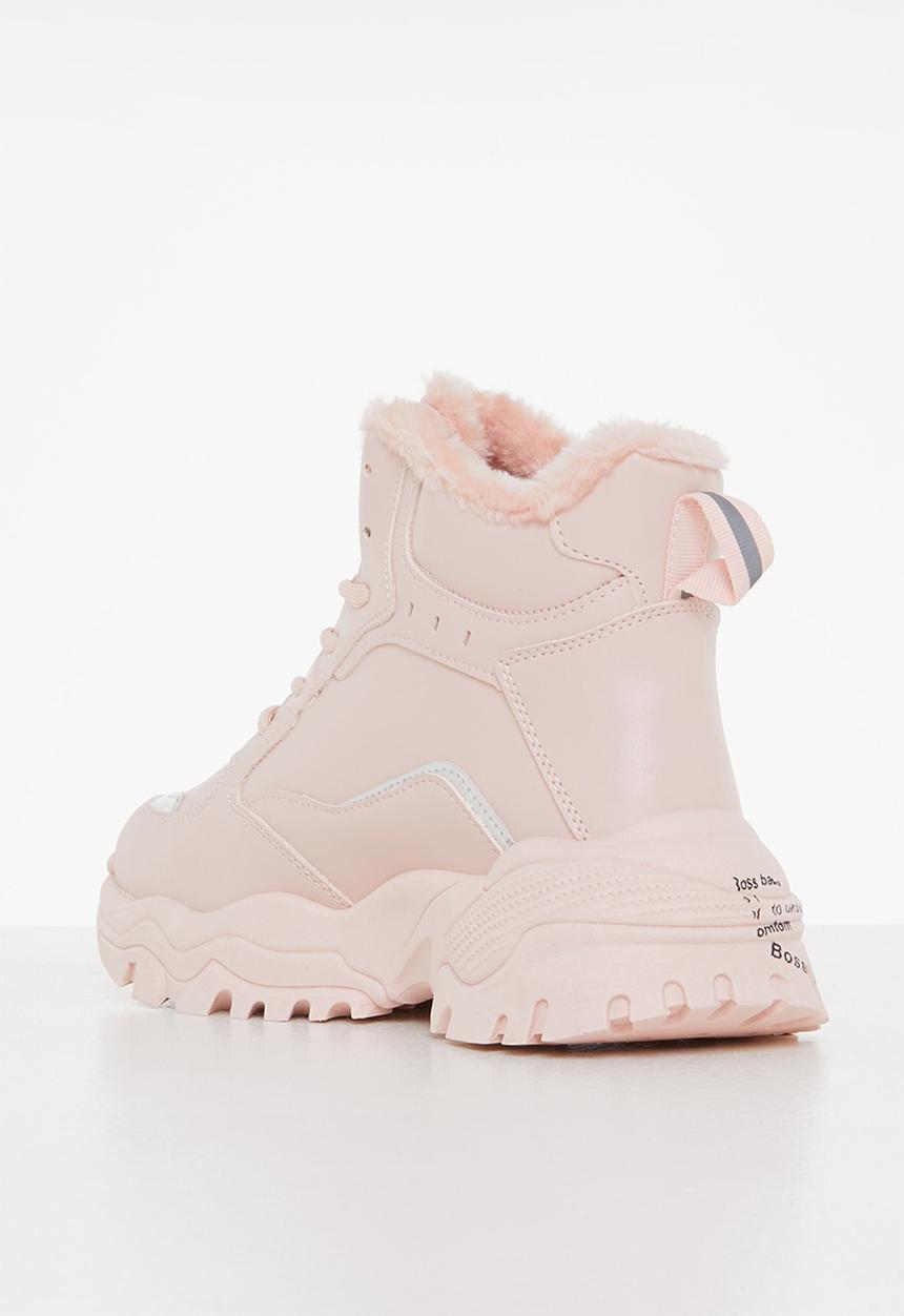 Tom Tom - Chunky printed sole hiking boot - pink