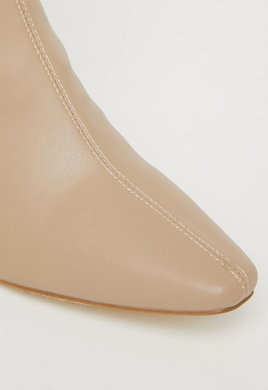 Madison® - Shelly ankle block heel boot - ecru