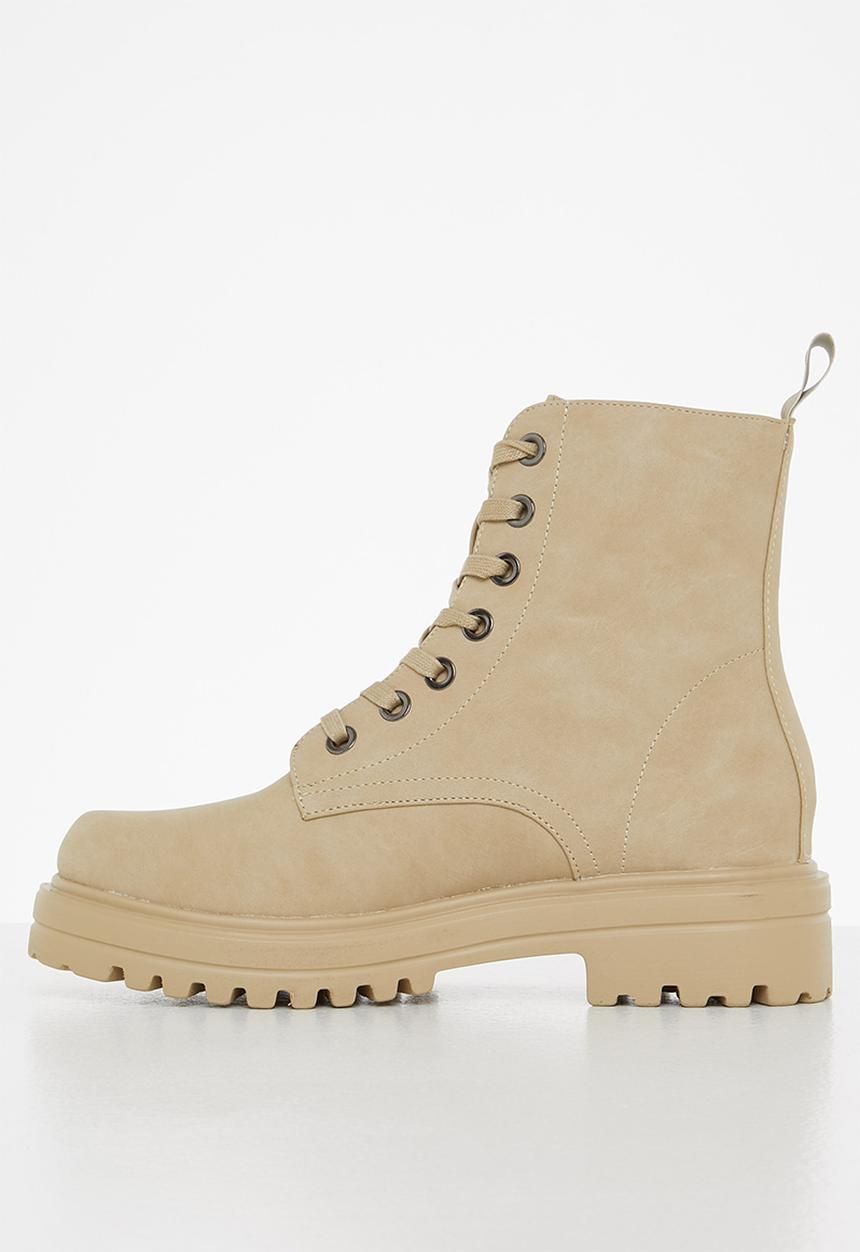 Madison® - Shay chunky lace up boot - neutral