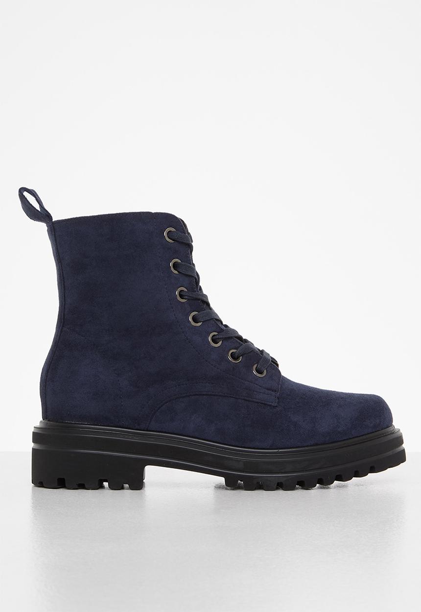 Madison® - Shay chunky lace up boot - navy