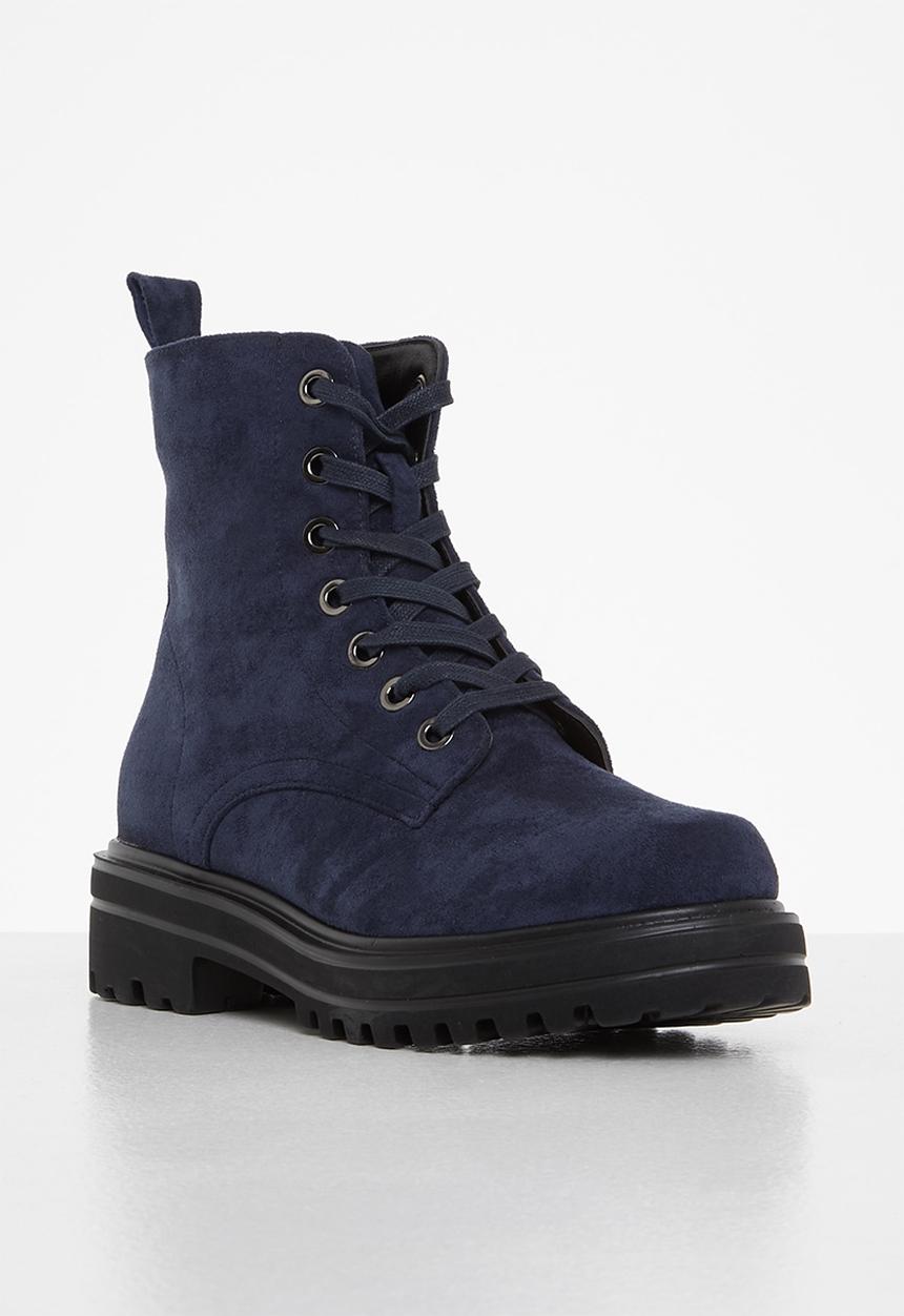 Madison® - Shay chunky lace up boot - navy
