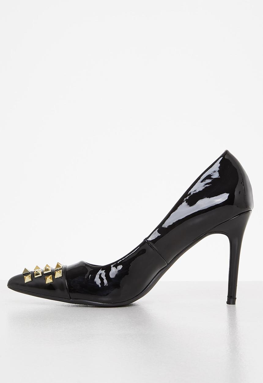 Madison® - Lego studded court heel - black
