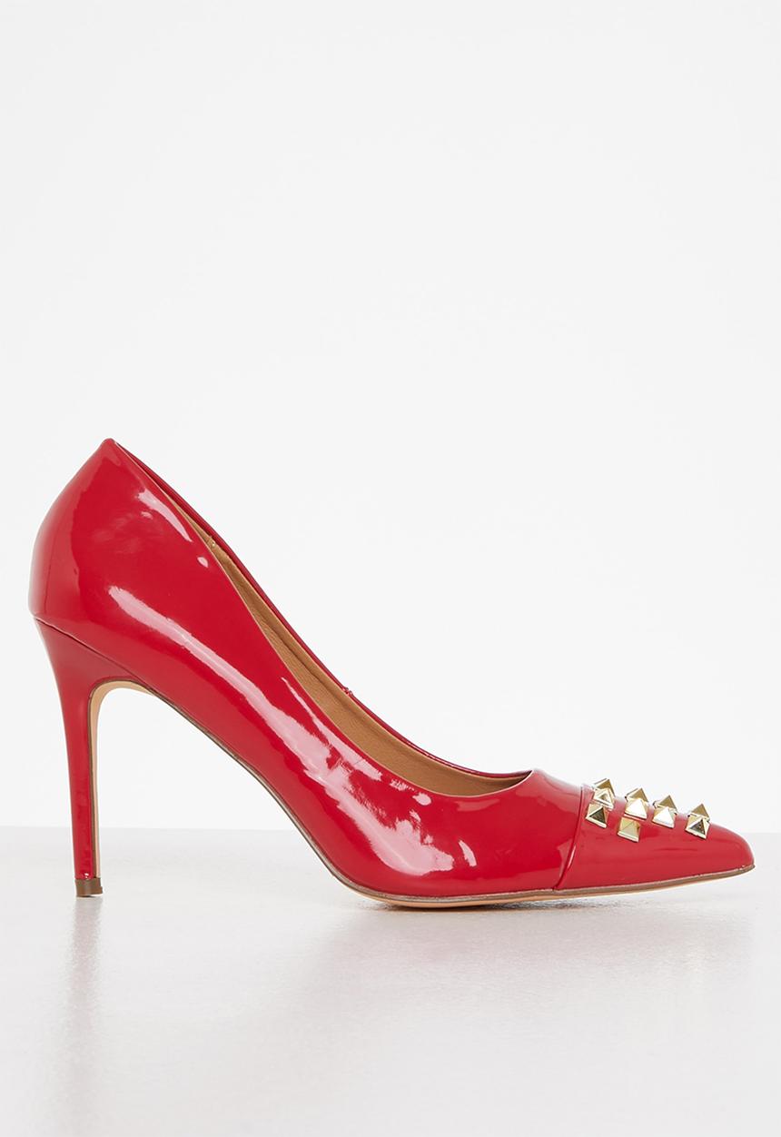 Madison® - Lego studded court heel - red