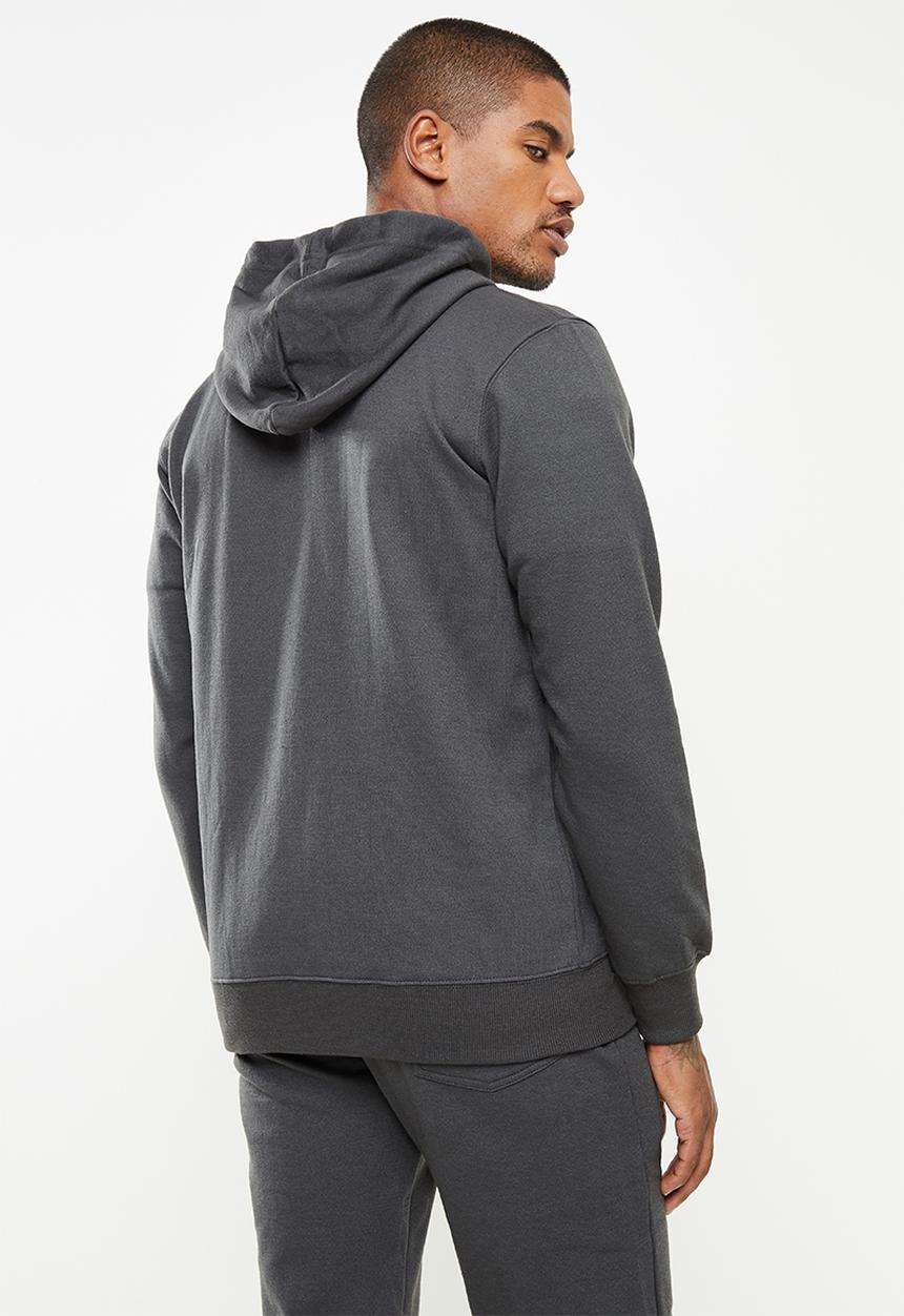 Ben Sherman - Target emb zip thru hoody - charcoal