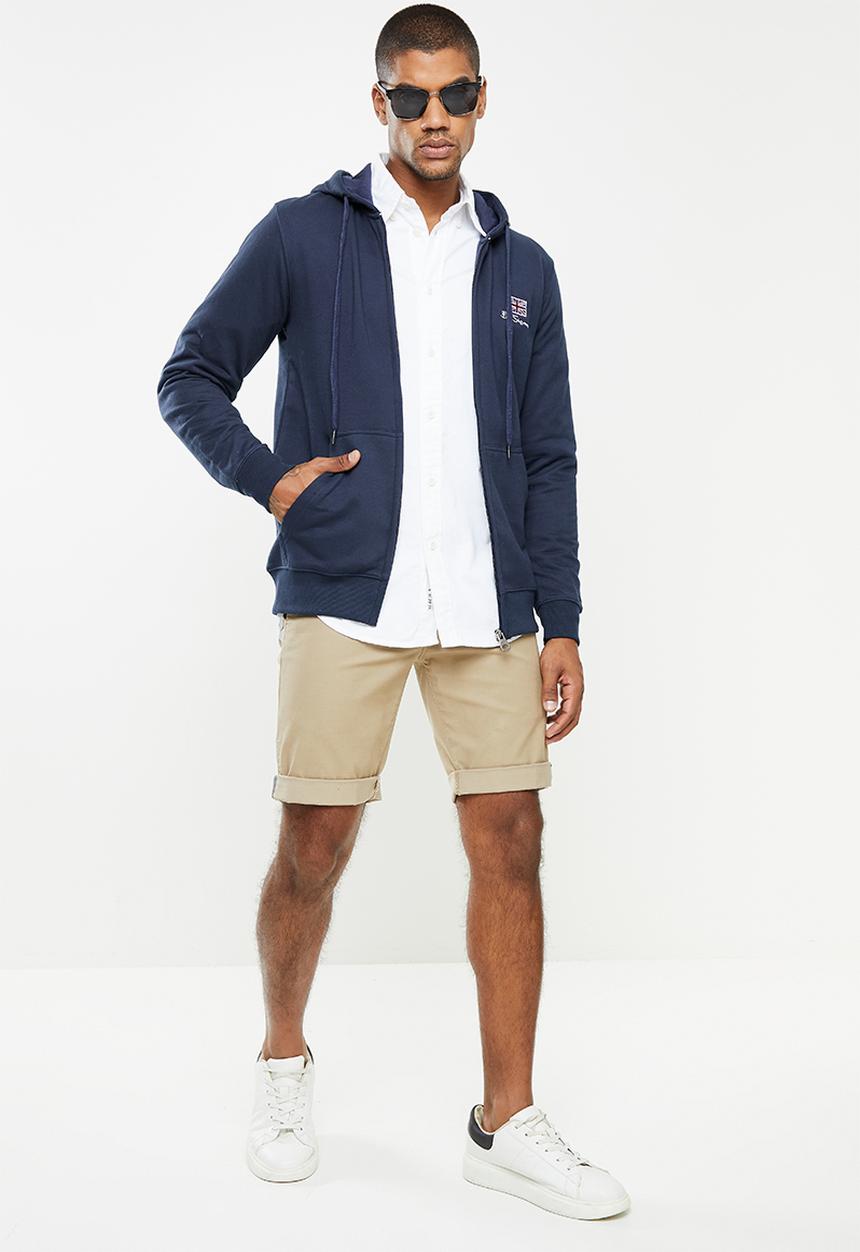 Ben Sherman - British flag zip thru hoody - navy