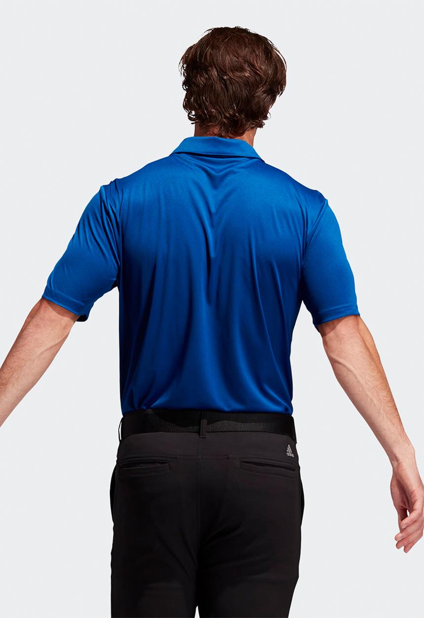 adidas Performance - adidas 3-Stripes Chest Golf Shirt - Royal Blue