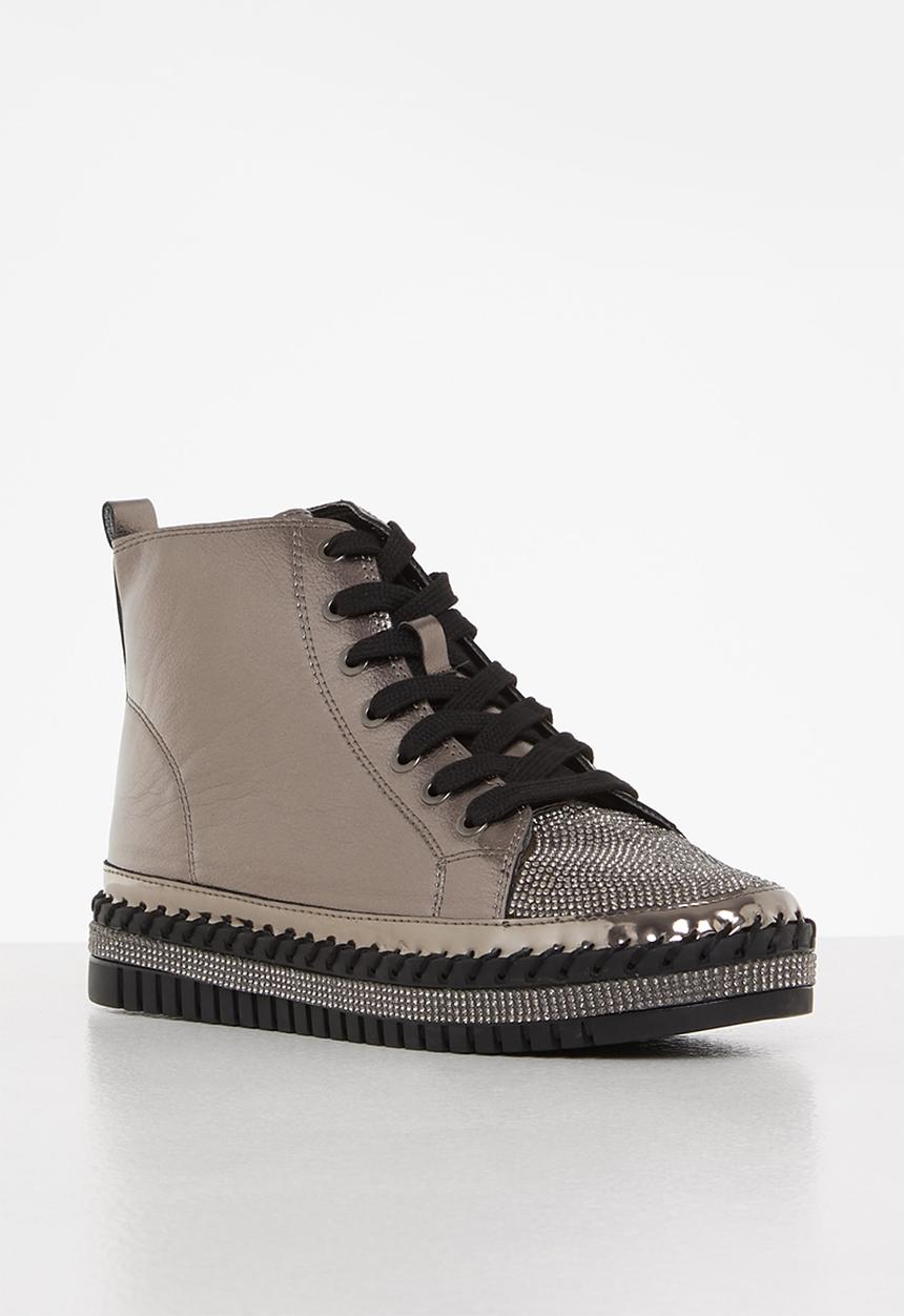 Footwork - Nalli lace up boot - pewter