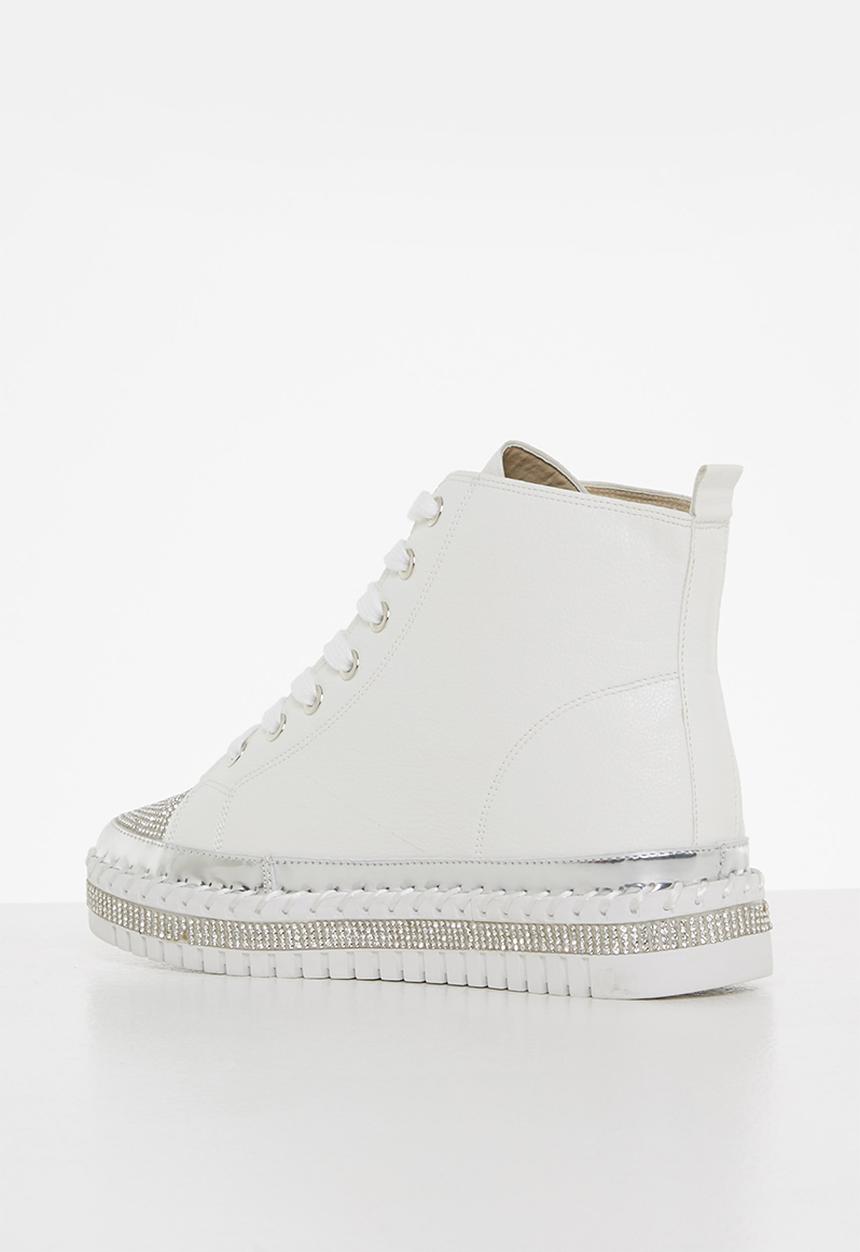 Footwork - Nalli lace up boot - white