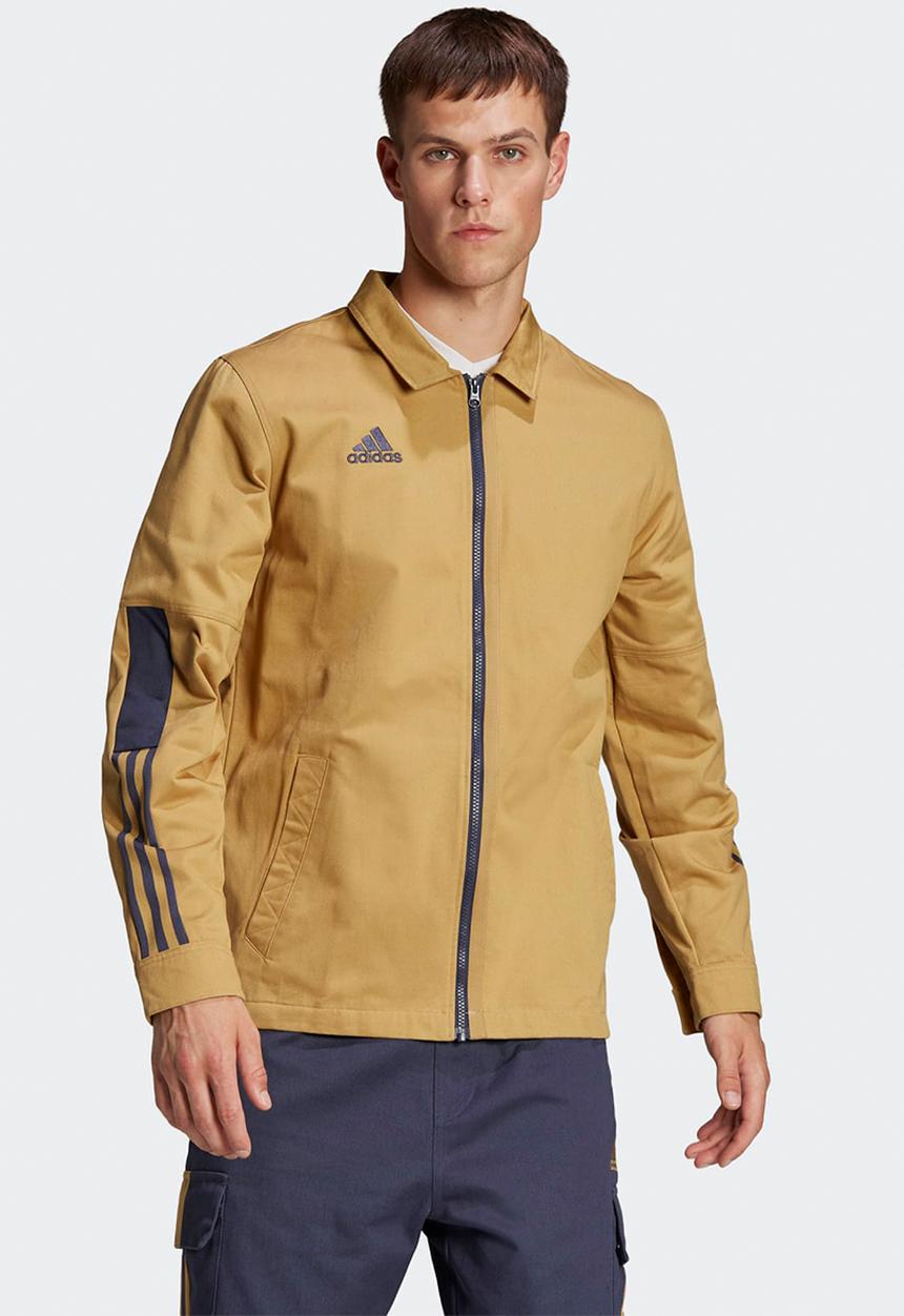 adidas Performance - adidas Tiro Overshirt Jacket - Golden Beige