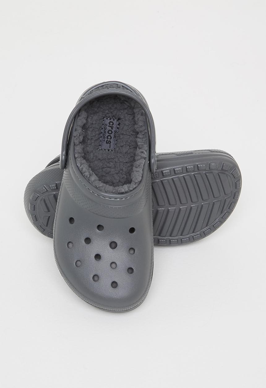 Crocs - Classic lined clog k - slate grey & smoke