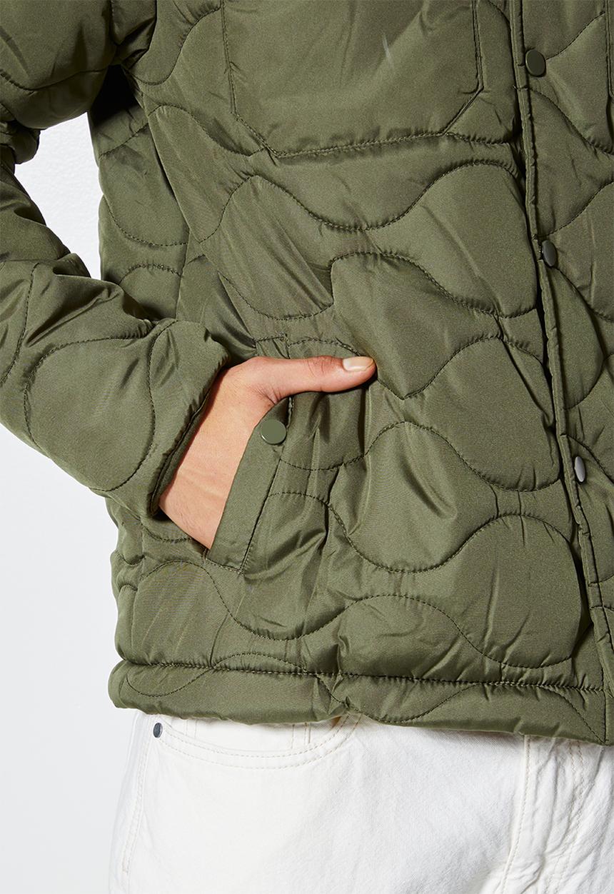 Superbalist - Rowley quilted utility jacket - khaki green