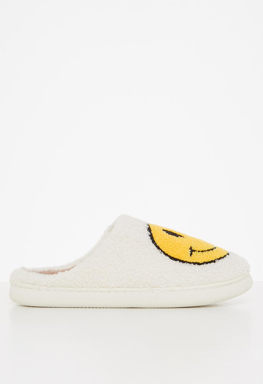 dailyfriday - Smiley slippers - white/yellow