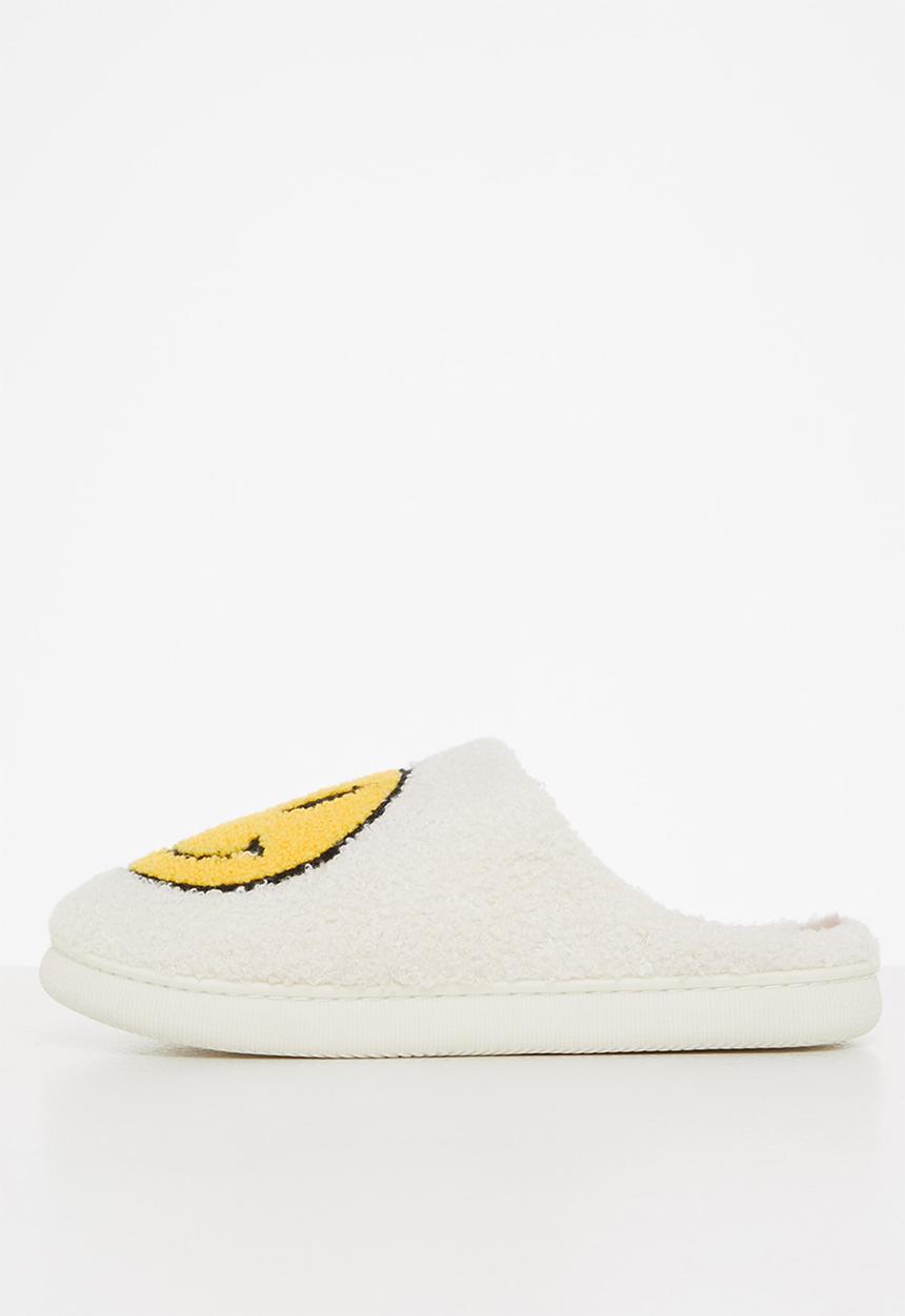 dailyfriday - Smiley slippers - white/yellow