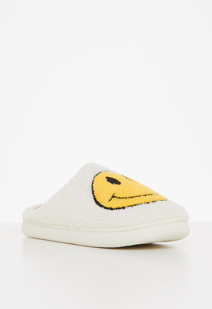 dailyfriday - Smiley slippers - white/yellow