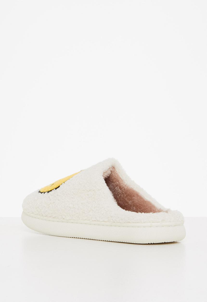 dailyfriday - Smiley slippers - white/yellow
