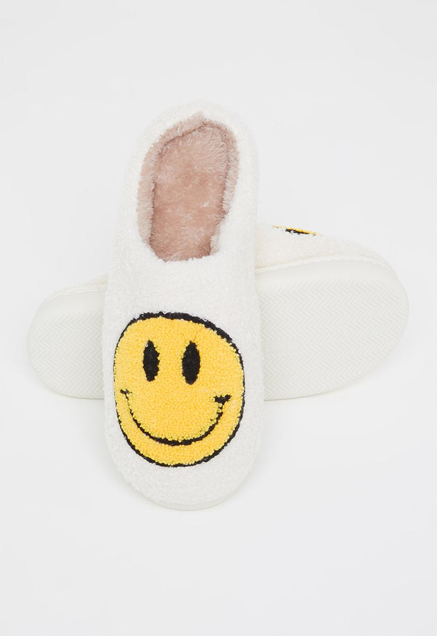 dailyfriday - Smiley slippers - white/yellow