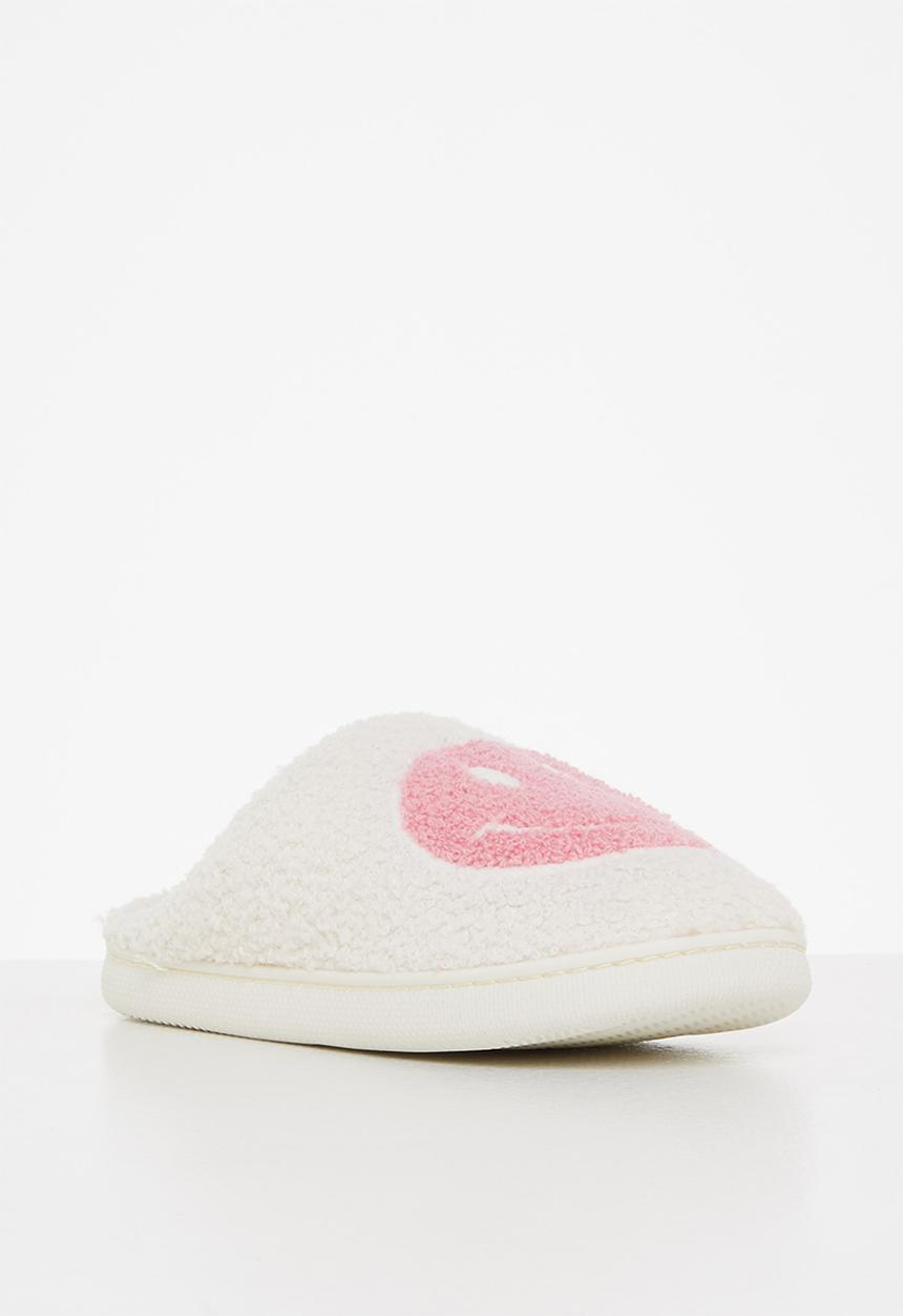 dailyfriday - Smiley slippers - off white/pink