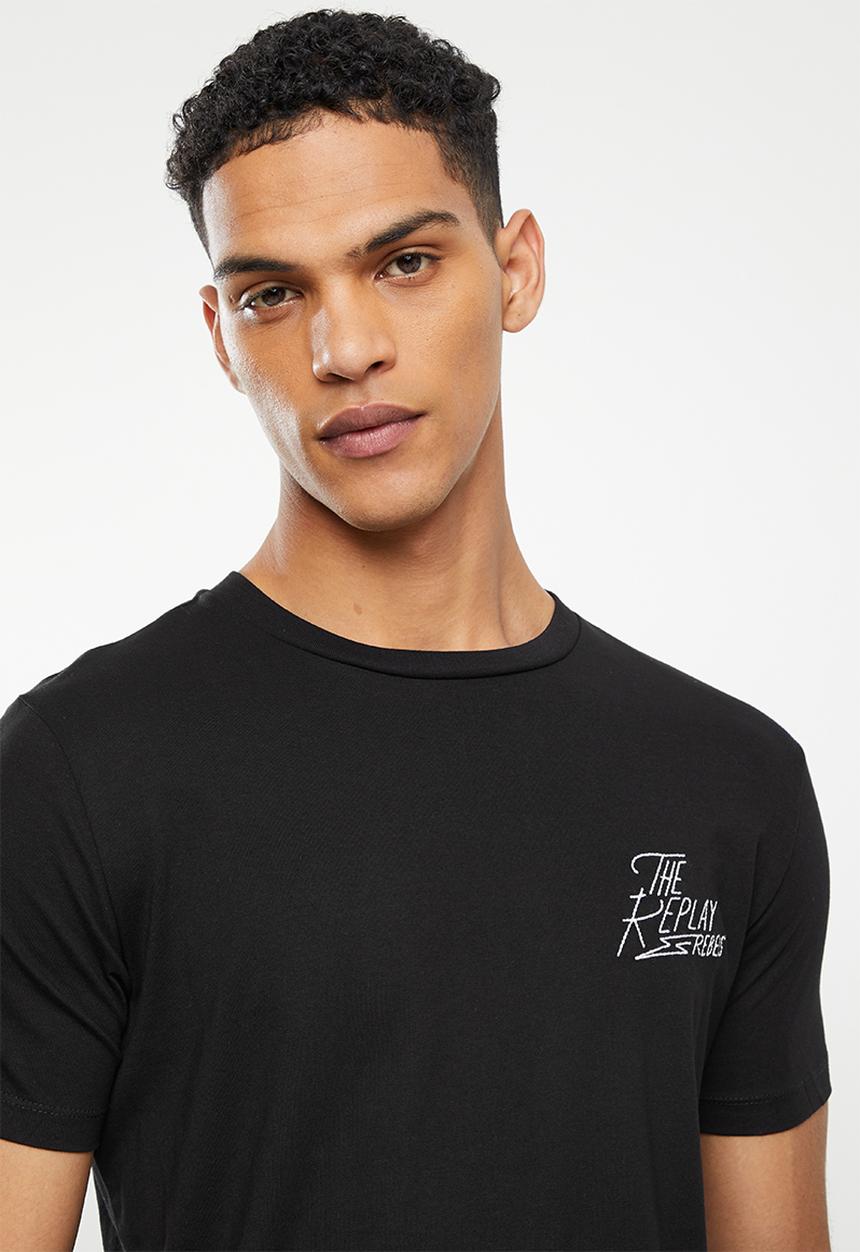 Replay - The replay printed tee - black