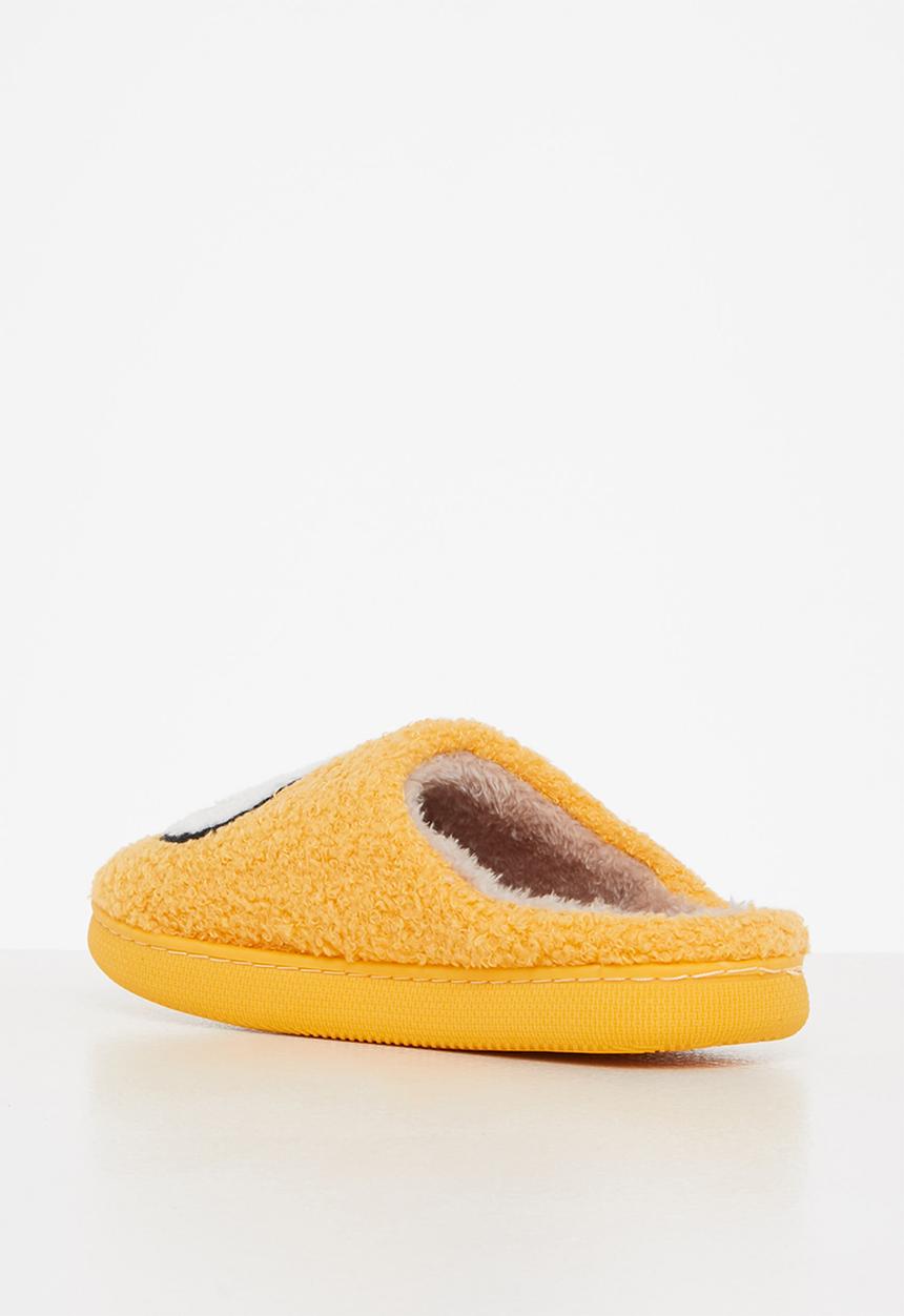 dailyfriday - Smiley slippers - yellow & white