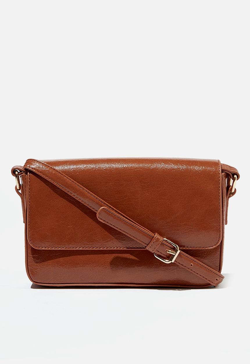 Rubi - Lexi cross body bag - ginger tan grain