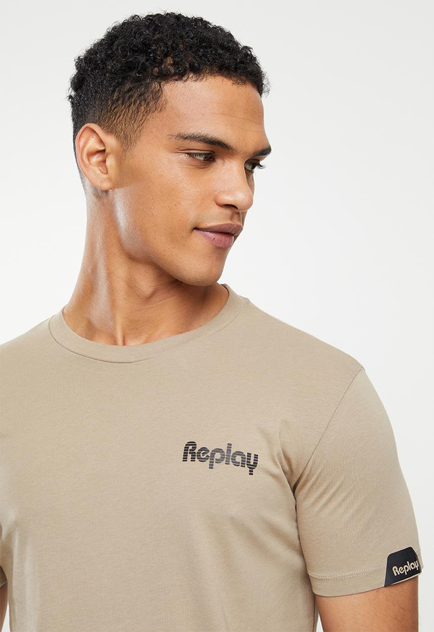 Replay - Essential crew neck tee - beige