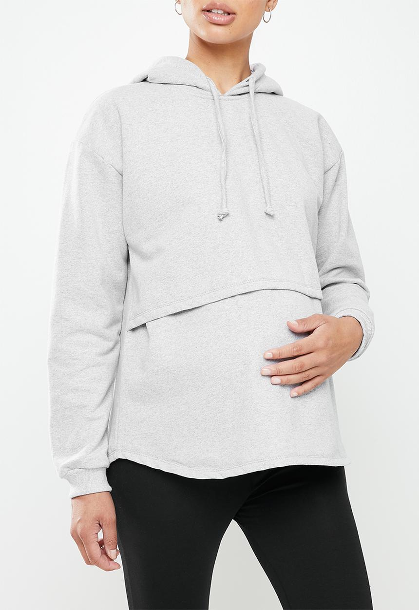 Superbalist - Maternity nursing hoodie - grey melange