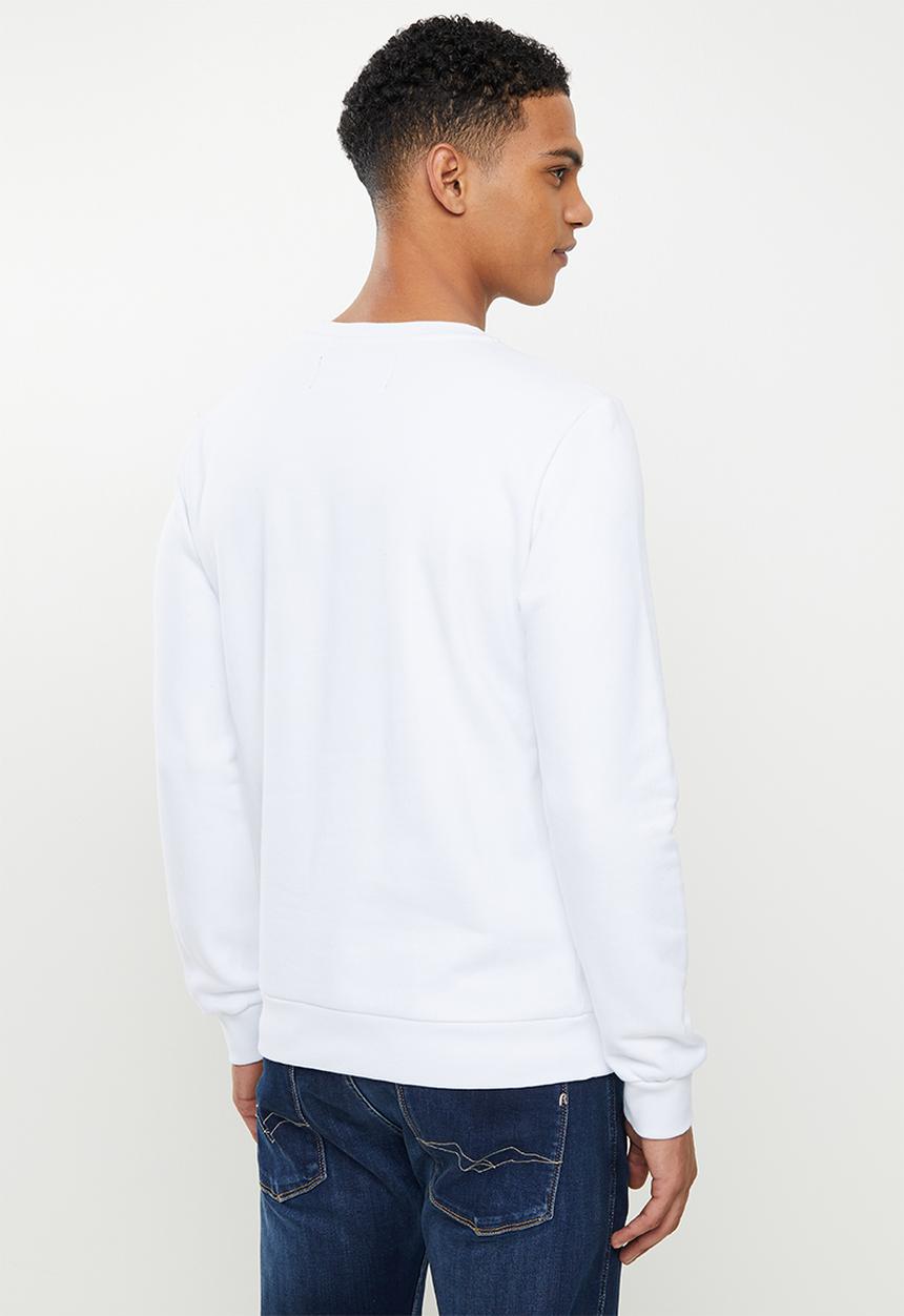 Replay - Replay utility logo crew sweat - white