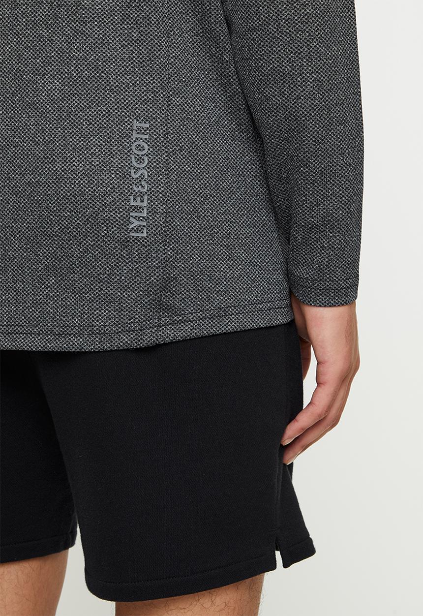 Lyle & Scott - Snood midlayer Sweatshirt  - Charcoal/ Black