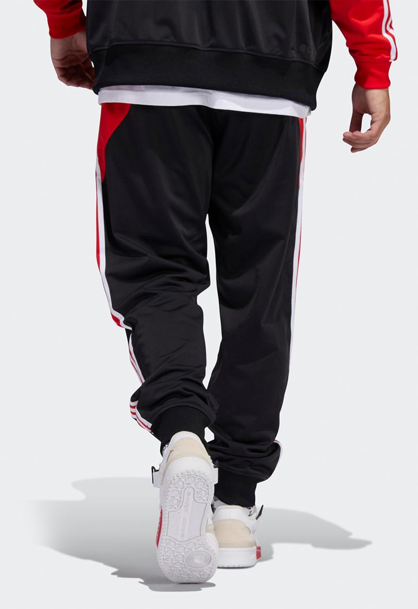 adidas Originals - SST Blocked Track Pants  - vivid red & black