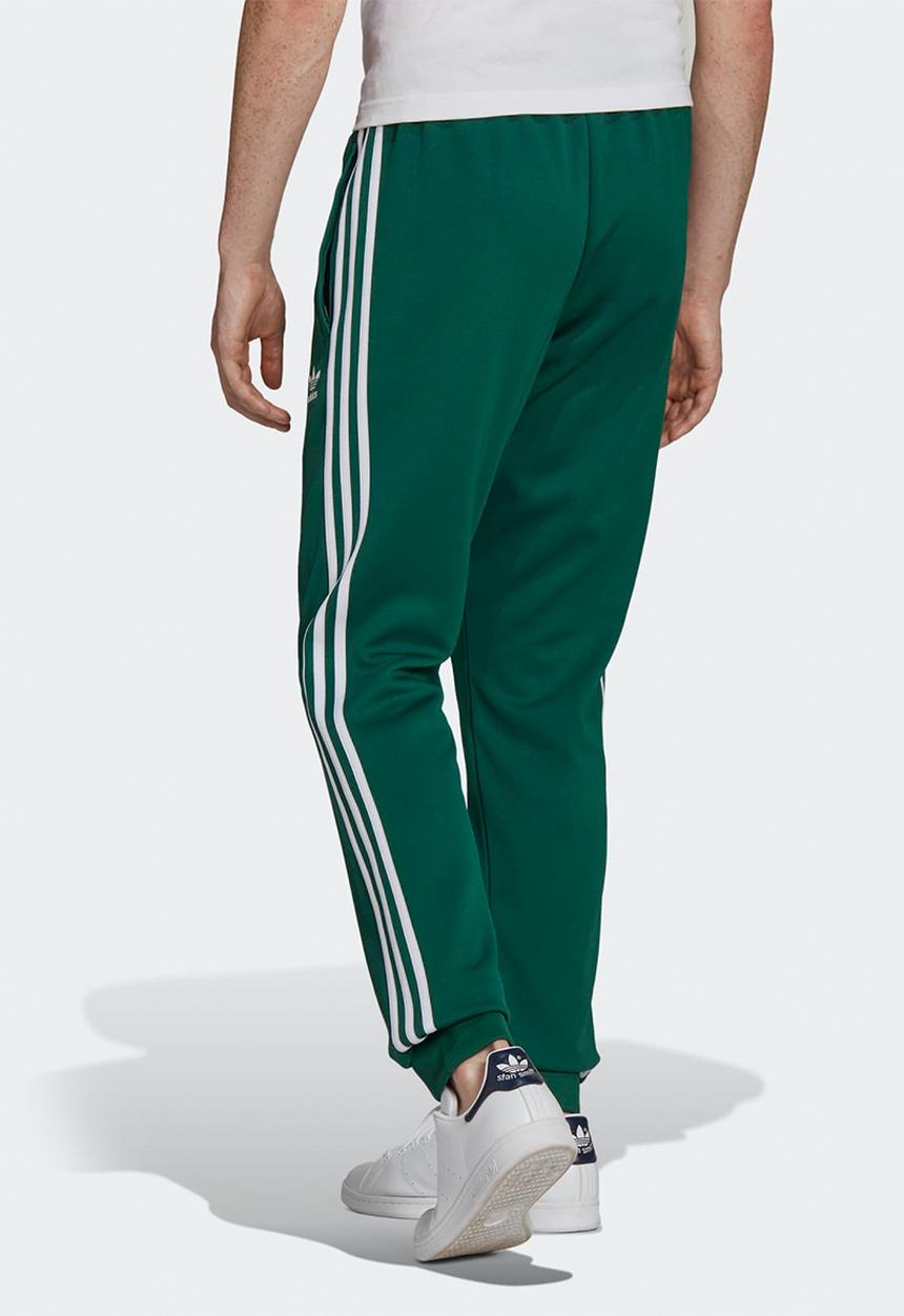 adidas Originals - SST Primeblue Track Pants- Collegiate Green & white