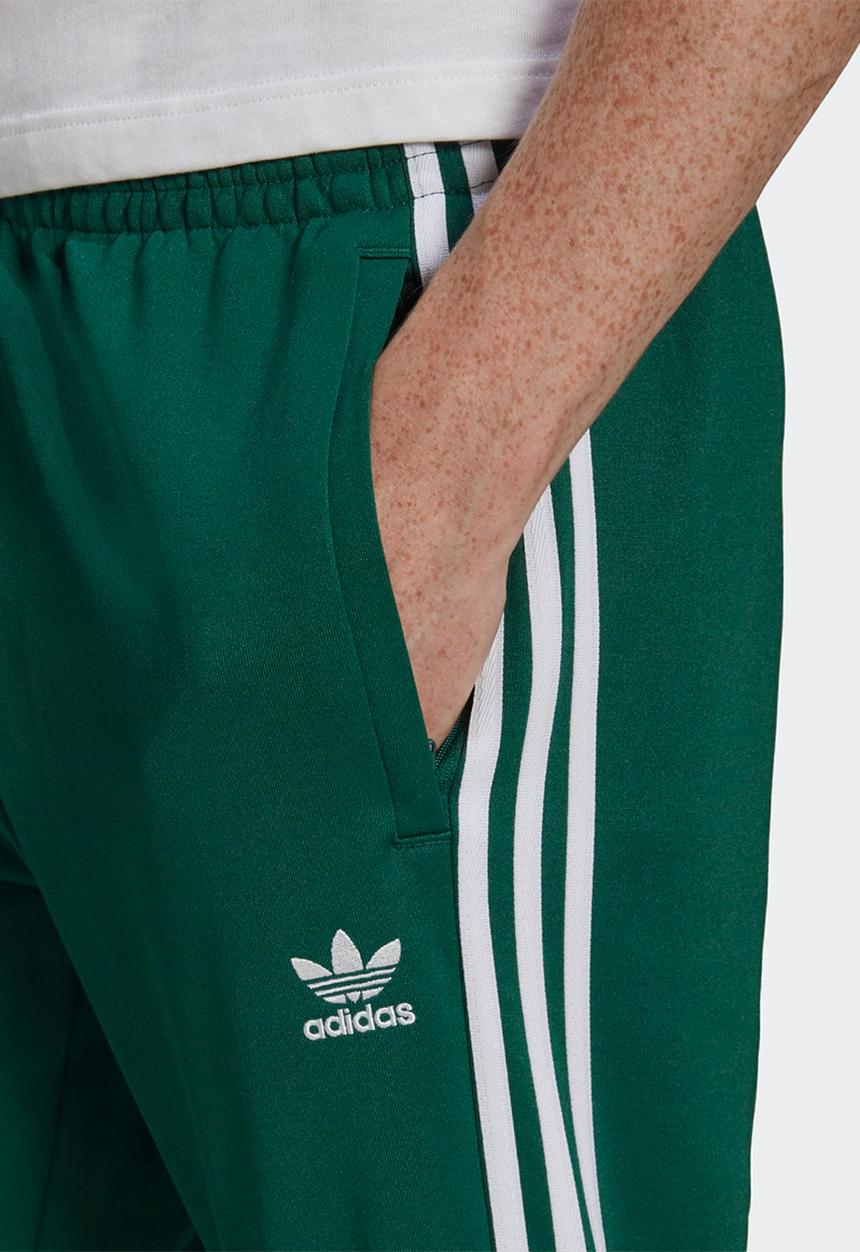 adidas Originals - SST Primeblue Track Pants- Collegiate Green & white