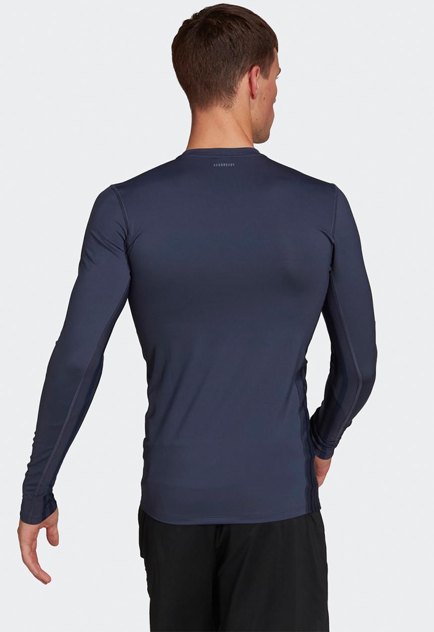 adidas Performance - Techfit 3-Stripes Celebration Long Sleeve Tee _ Blue