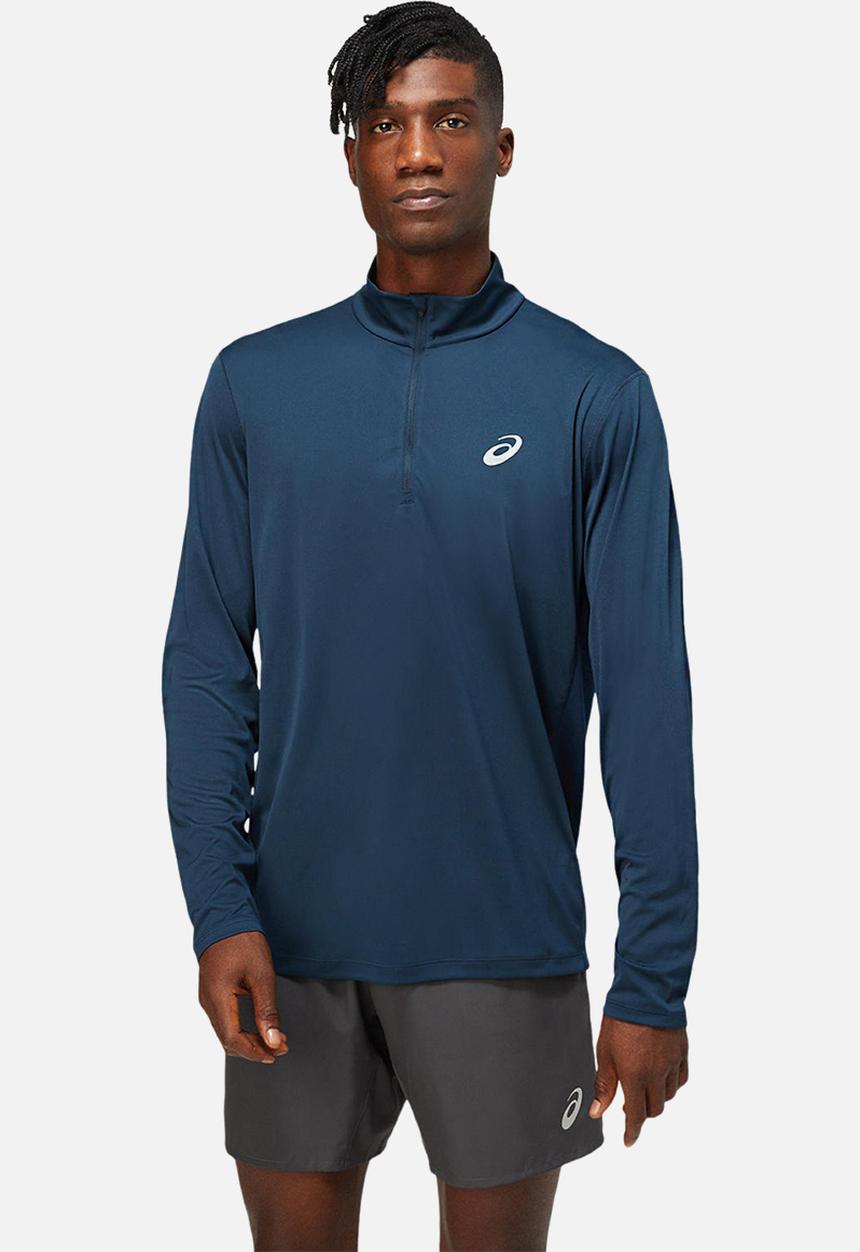 ASICS - Long Sleeve 1/2 zip Top - French Blue