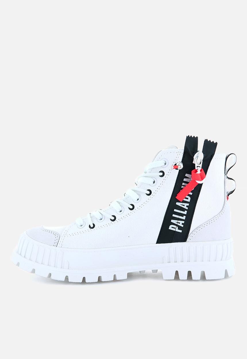 Palladium - Pallashock back zip - star white