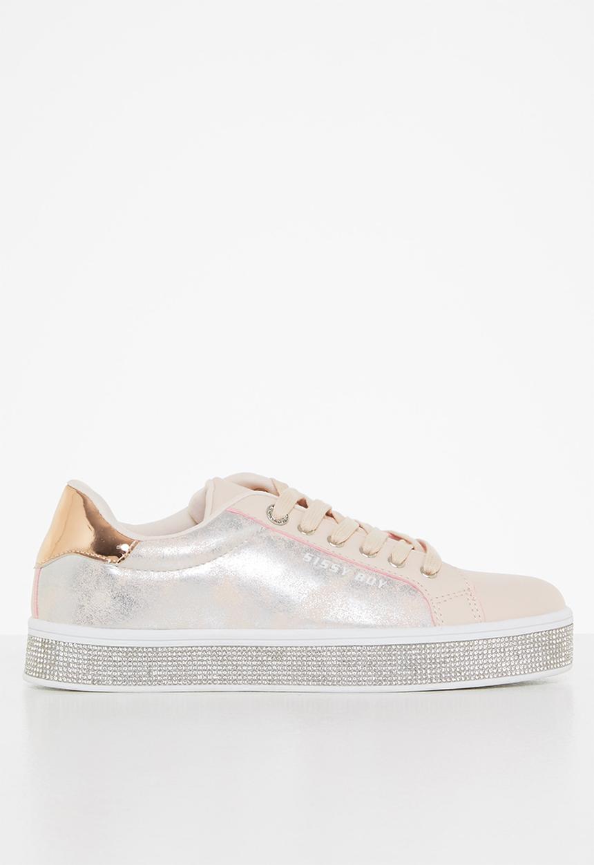 SISSY BOY - Don’t be foiled sneaker - dusty pink & silver