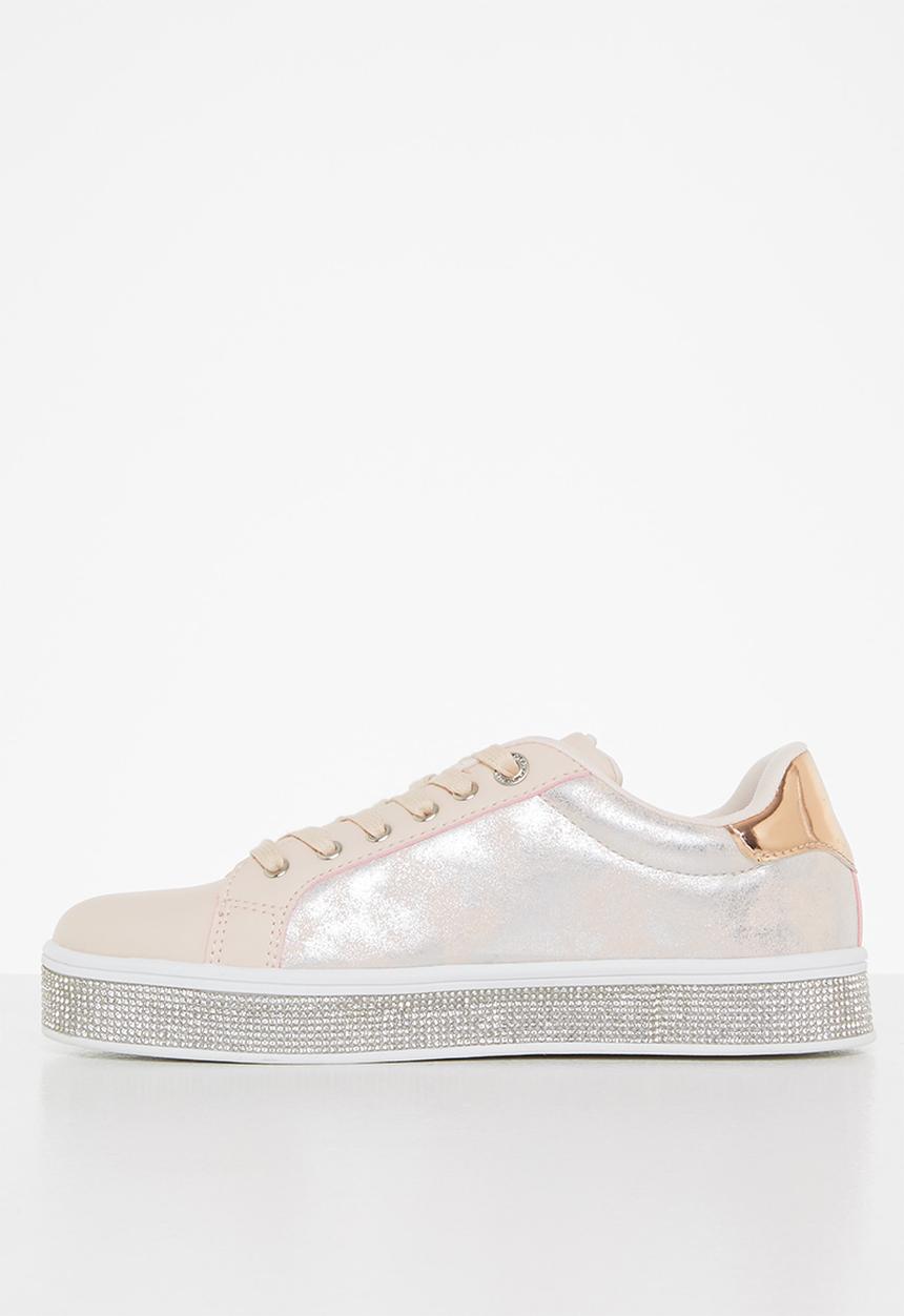 SISSY BOY - Don’t be foiled sneaker - dusty pink & silver
