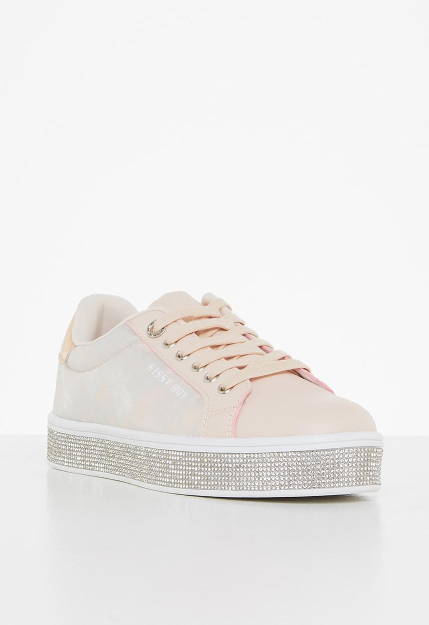 SISSY BOY - Don’t be foiled sneaker - dusty pink & silver